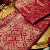 Tasneem Fabrics Women's Pure Gaji Silk Jacquard Dupatta - FBDY0002590