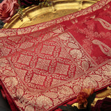 Tasneem Fabrics Women's Pure Gaji Silk Jacquard Dupatta - FBDY0002590