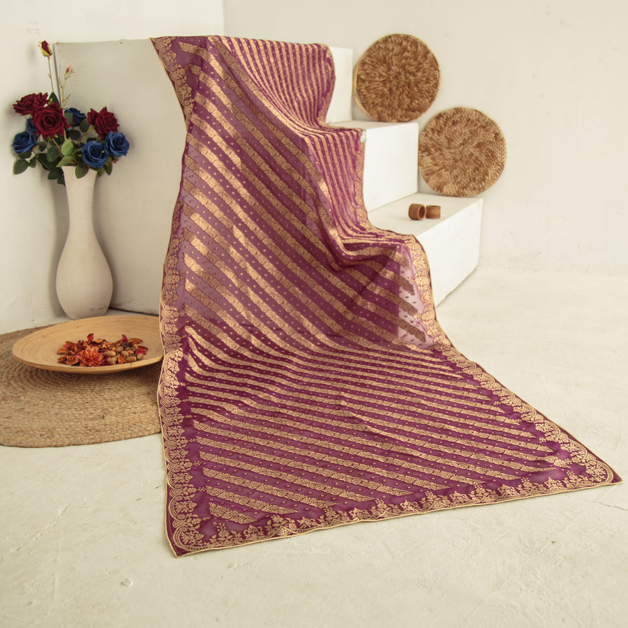 Pure Organza Jacquard-FBDY0002828 - Tasneem Fabrics