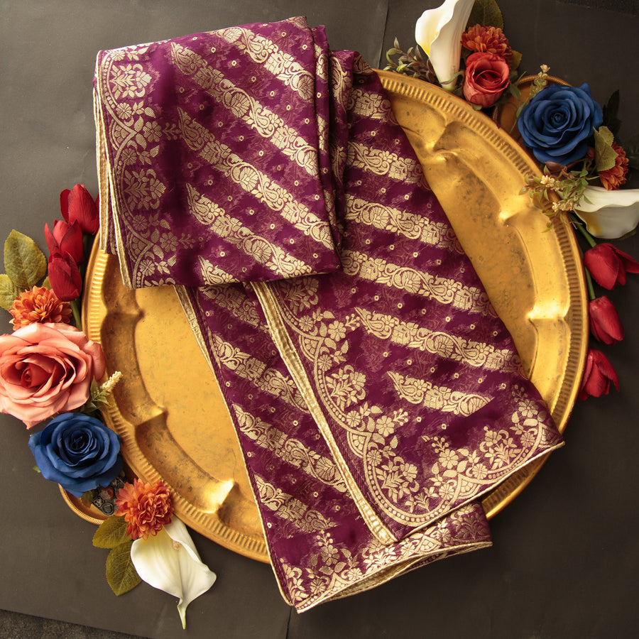 Pure Organza Jacquard-FBDY0002828 - Tasneem Fabrics