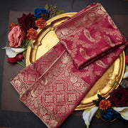 Tasneem Fabrics Women's Pure Gaji Silk Jacquard Dupatta - FBDY0002587