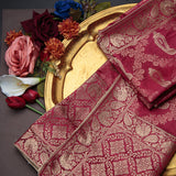 Tasneem Fabrics Women's Pure Gaji Silk Jacquard Dupatta - FBDY0002587