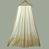 Tasneem Fabrics Women's Pure Bemberg Crinkle Dupatta - MDWH0001192