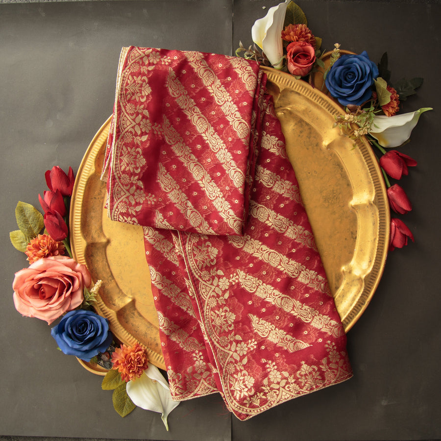 Pure Organza Jacquard-FBDY0002824 - Tasneem Fabrics