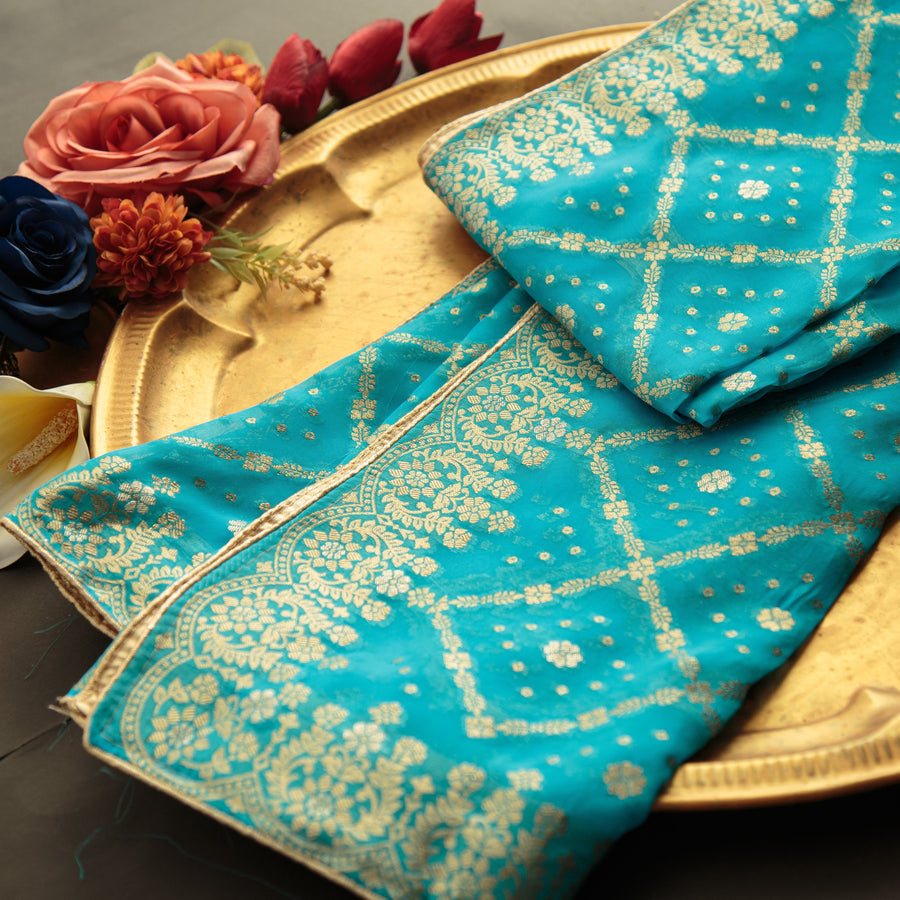 Pure Organza Jacquard-FBDY0002861 - Tasneem Fabrics