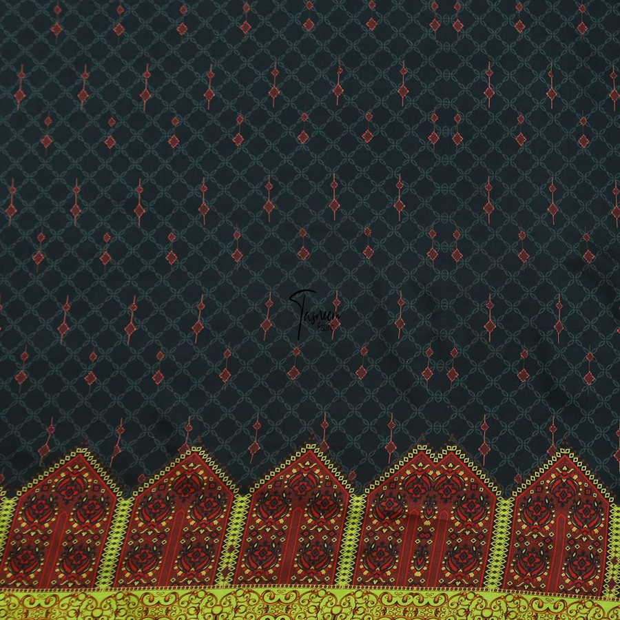 Printed Linen Three Piece - Tasneem Fabrics