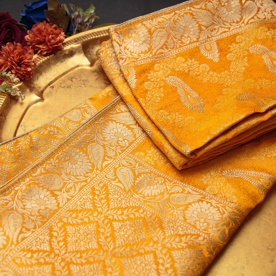 Tasneem Fabrics Women's Pure Gaji Silk Jacquard Dupatta - FBDY0002700