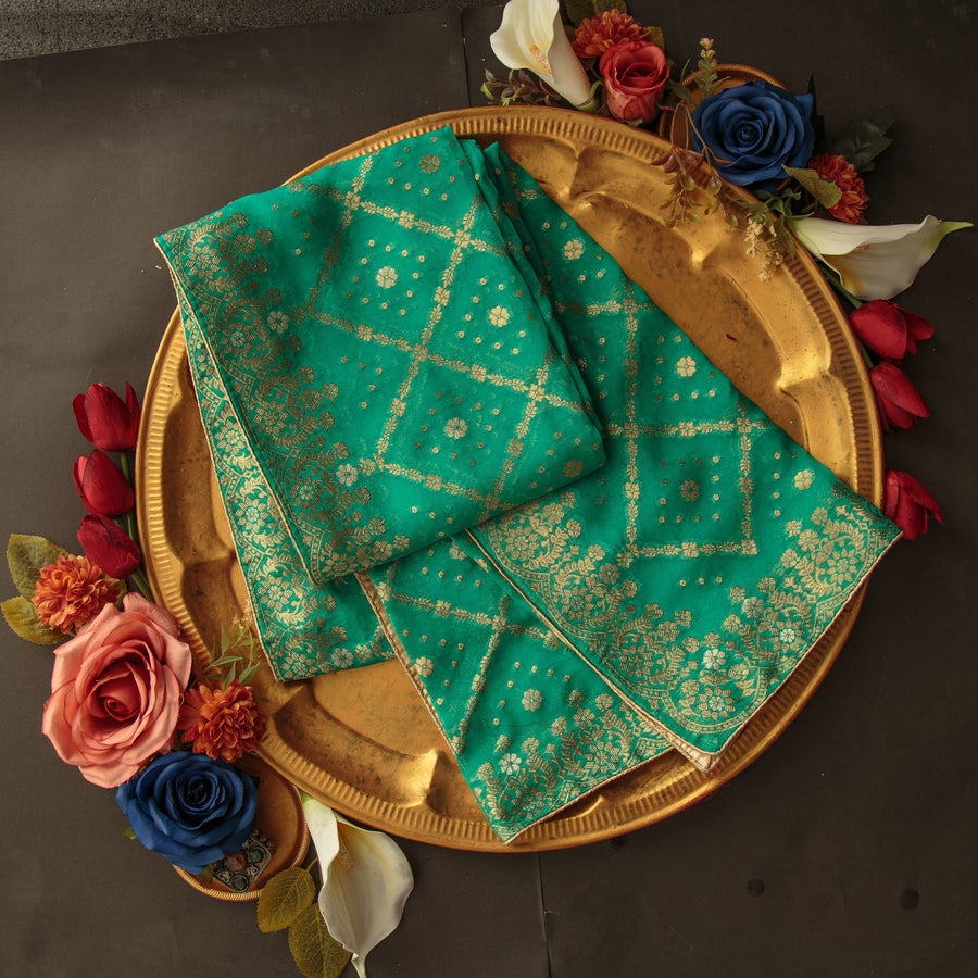 Pure Organza Jacquard-FBDY0002855 - Tasneem Fabrics