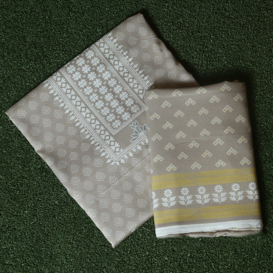 Tasneem Fabrics Unstitched Printed Linen 2Pc Suit - MDPR0003854