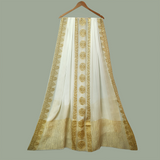 Tasneem Fabrics Women's Pure Bemberg Crinkle Dupatta - MDWH0002042