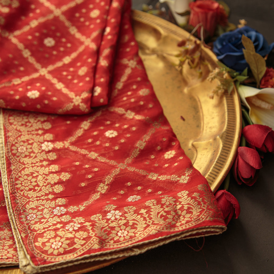 Pure Organza Jacquard-FBDY0002854 - Tasneem Fabrics