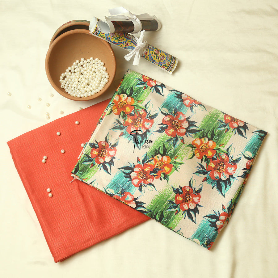 Cotail Linen Two Piece - Tasneem Fabrics