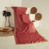 Tasneem Fabrics Women's Pure Organza Jacquard Dupatta - FBDY0002858