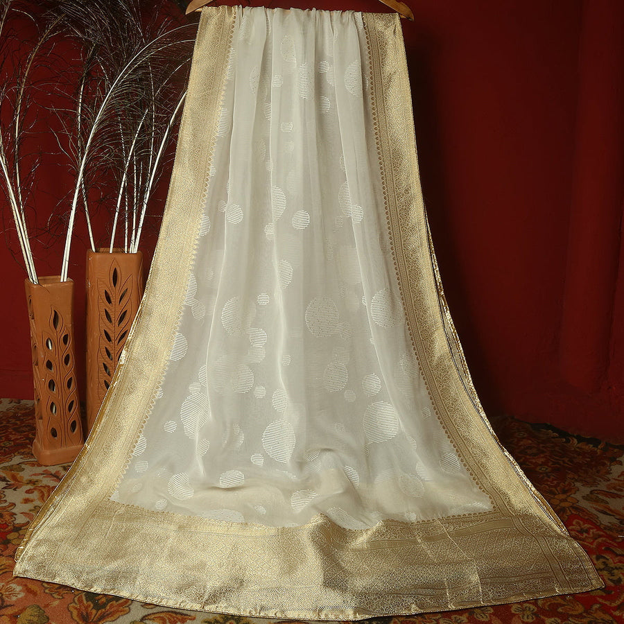 Pure Organza Jaquard-FBDY0002655 - Tasneem Fabrics