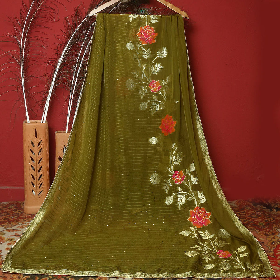 Pure Organza Jacquard-FBDY0002776 - Tasneem Fabrics