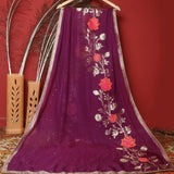 Tasneem Fabrics Women's Pure Organza Jacquard Dupatta - FBDY0002783