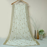 Tasneem Fabrics Women's Pure Chiffon Jacquard Dupatta - FBEM0000851