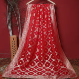 Tasneem Fabrics Women's Pure Organza Jacquard Dupatta - FBDY0002733