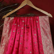 FBDY0002606-Pure Gaji Silk Jacq. Bandhni - Tasneem Fabrics