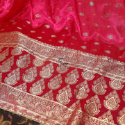 FBDY0002606-Pure Gaji Silk Jacq. Bandhni - Tasneem Fabrics