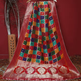 Tasneem Fabrics Women's Pure Silk Jacquard Dupatta - FBDY0002420