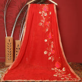 Tasneem Fabrics Women's Pure Organza Jacquard Dupatta - FBDY0002781