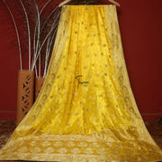 FBDY0002381-Pure Gaji Silk Jacq. Bandhni - Tasneem Fabrics