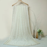 Tasneem Fabrics Women's Pure Chiffon Jacquard Dupatta - FBEM0000852