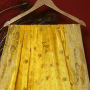 FBDY0002381-Pure Gaji Silk Jacq. Bandhni - Tasneem Fabrics