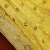 FBDY0002381-Pure Gaji Silk Jacq. Bandhni - Tasneem Fabrics