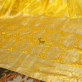 FBDY0002381-Pure Gaji Silk Jacq. Bandhni - Tasneem Fabrics