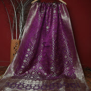 FBDY0002541-Pure Gaji Silk Jacq. Bandhni - Tasneem Fabrics