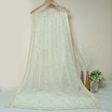 Tasneem Fabrics Women's Pure Chiffon Jacquard Dupatta - FBEM0000652