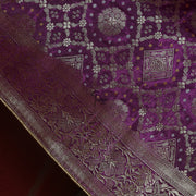 FBDY0002541-Pure Gaji Silk Jacq. Bandhni - Tasneem Fabrics