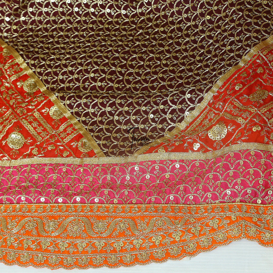 Tasneem Fabrics Women's Lahori Embroidered Dupatta - FBEM0000665