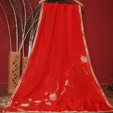 Tasneem Fabrics Women's Pure Organza Jacquard Dupatta - FBDY0002952