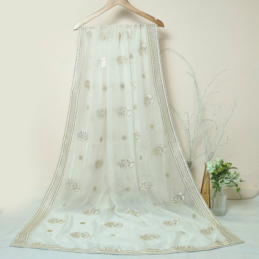 Pure Organza Jacquard-FBEM0000816 - Tasneem Fabrics