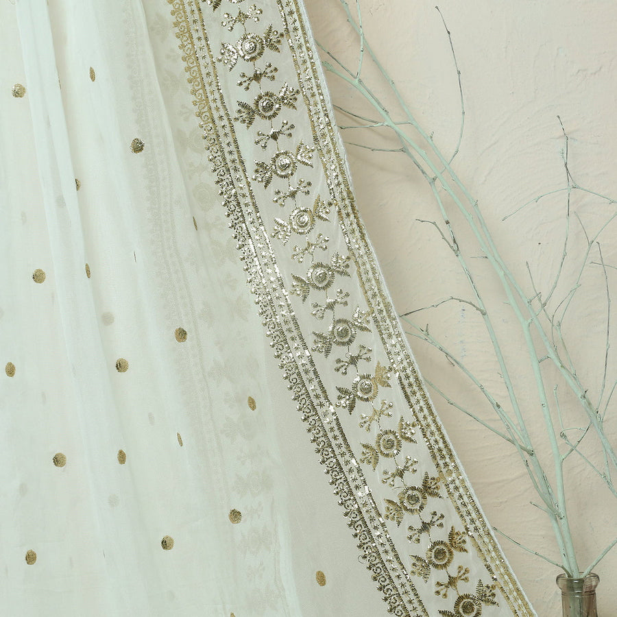 Pure Organza Jacquard-FBEM0000819 - Tasneem Fabrics