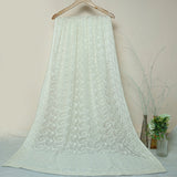 Tasneem Fabrics Women's Pure Chiffon Jacquard Dupatta - FBEM0000846