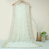 Tasneem Fabrics Women's Pure Chiffon Jacquard Dupatta - FBEM0000653