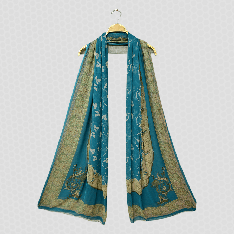 Tasneem Fabrics Women's Printed Crinkle Dupatta - MDPR0003500