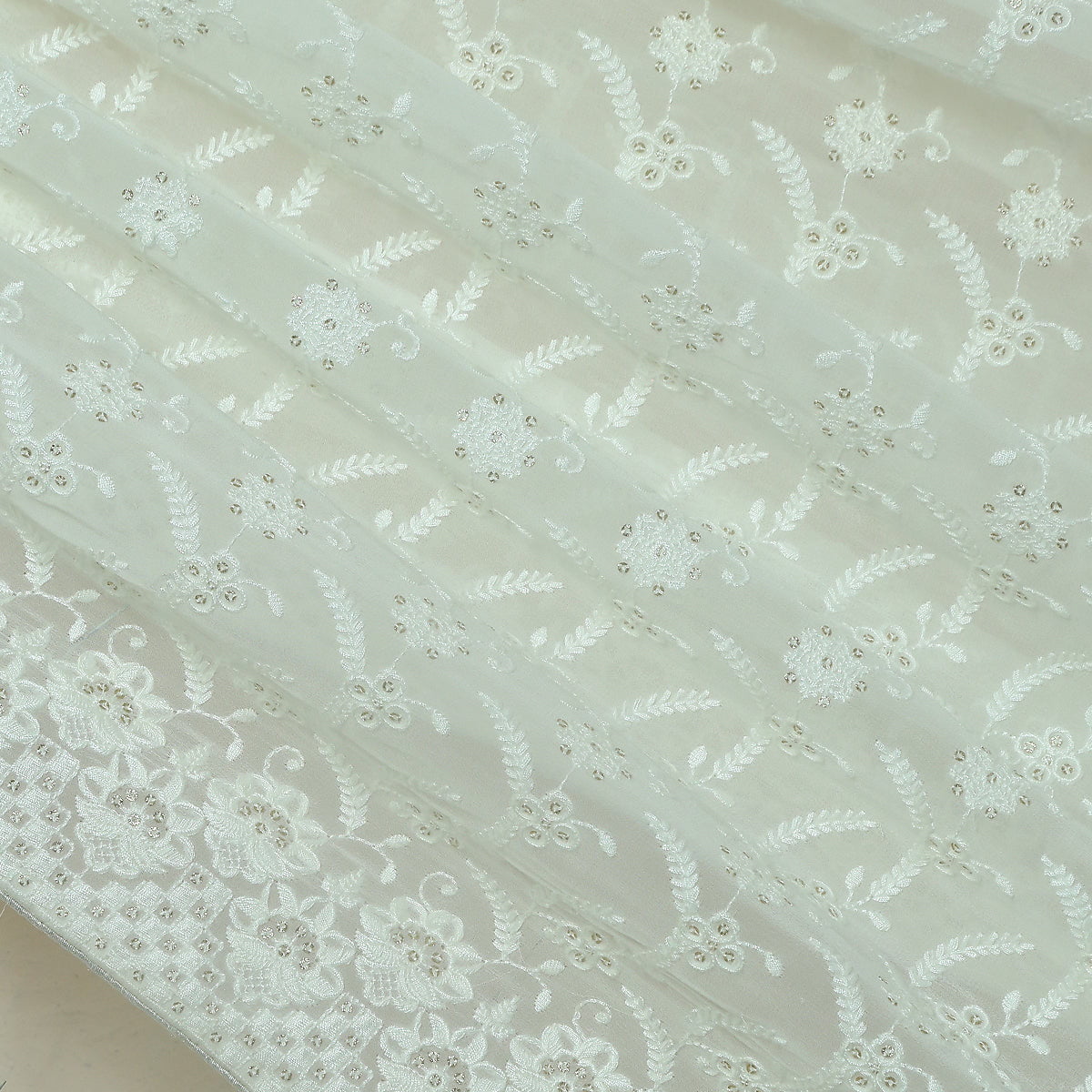 Pure Chiffon Jacquard-FBEM0000846 - Tasneem Fabrics
