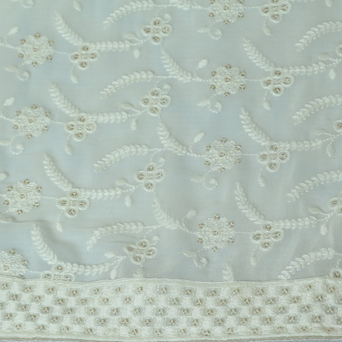 Pure Chiffon Jacquard-FBEM0000846 - Tasneem Fabrics