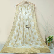 Tasneem Fabrics Women's Pure Gaji Silk Jacquard Dupatta - FBDY0002399