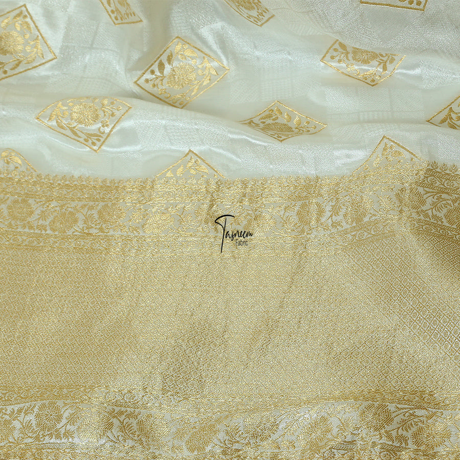 Tasneem Fabrics Women's Pure Gaji Silk Jacquard Dupatta - FBDY0002399