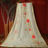 Tasneem Fabrics Women's Pure Organza Jacquard Dupatta - FBDY0002775