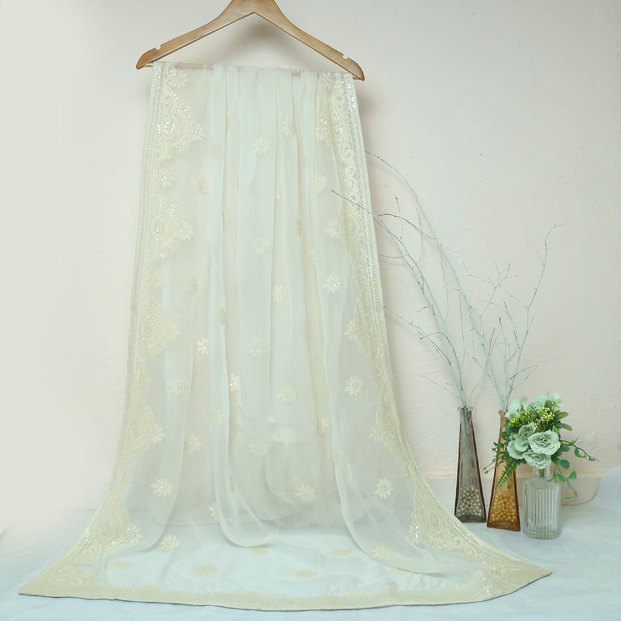 Pure Organza Jacquard-FBEM0000817 - Tasneem Fabrics