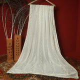 Tasneem Fabrics Women's Pure Chiffon Jacquard Dupatta - FBEM0000646
