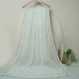 Tasneem Fabrics Women's Pure Chiffon Jacquard Dupatta - FBEM0000658