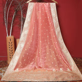 Tasneem Fabrics Women's Pure Chiffon Jacquard Dupatta - FBDY0002973